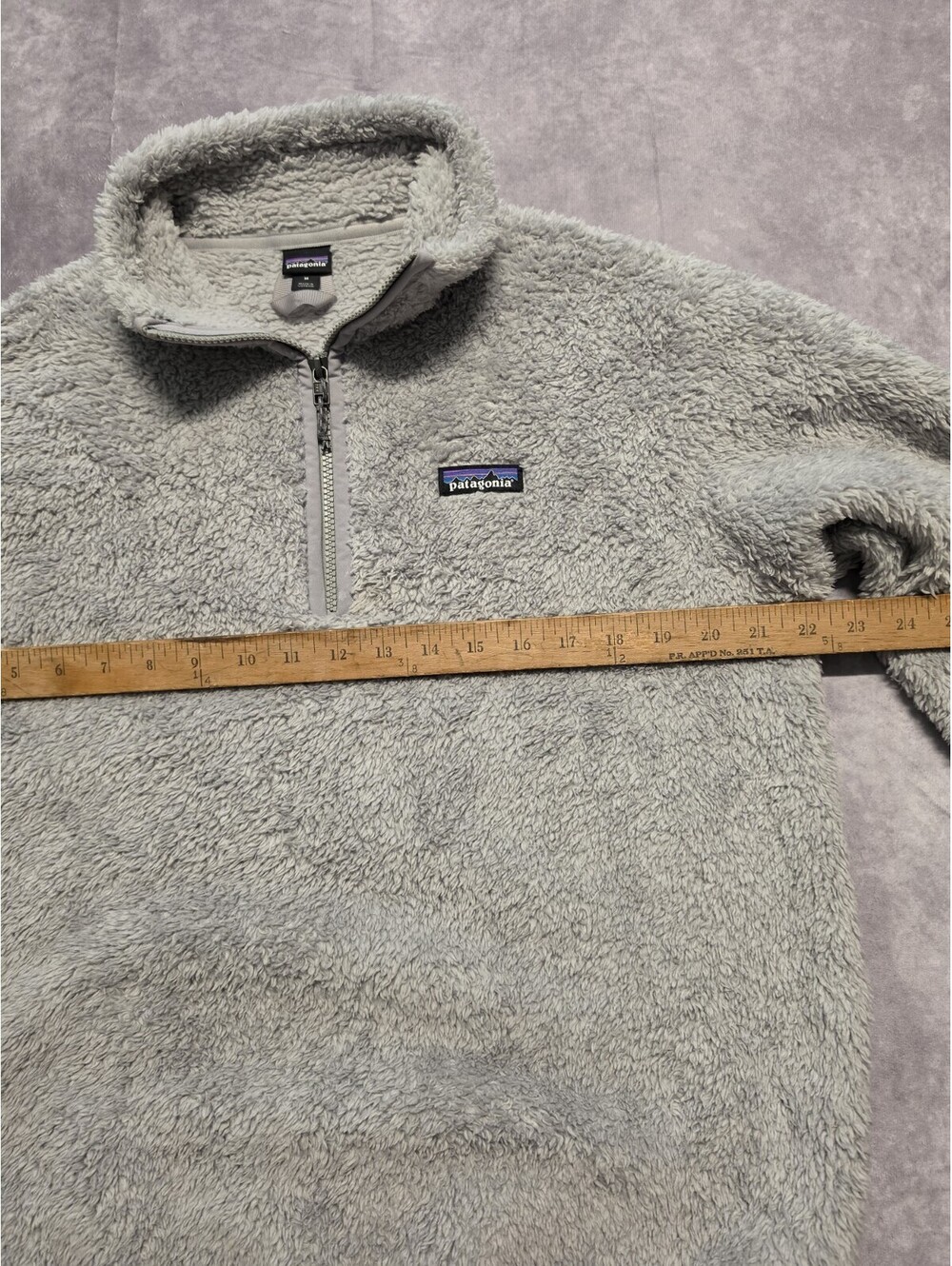 Patagonia Women's Medium Quarter Zip Los Gatos Gray Fleece Sweater. Super Soft. - Picture 4 of 8